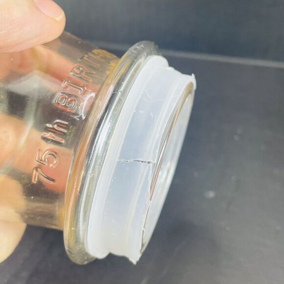 Mr Peanut Glass Jar Planters Peanuts 75th Birthday Anniversary Vintage With Lid - Picture 8 of 11